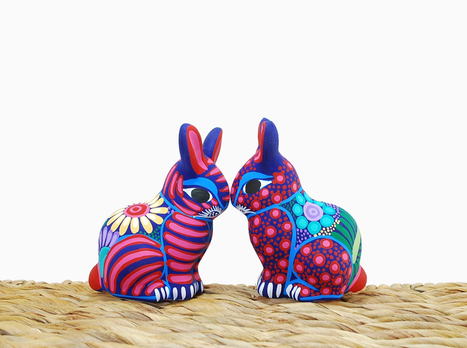Animal ceramic sculpture - Easter rabbit - Easter decoration pottery rabbit  - pottery animal - Red ceramics
