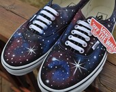 Galaxy Shoes - Dark Red Nebula (Women's Size 8)