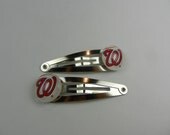 Washington Nationals Snap Barrette, Images Cut From Baseball Cards