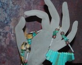 TURQUOISE Necklace, Natural Stone Beads, Handmade Jewelry, Bohemian, Southwest