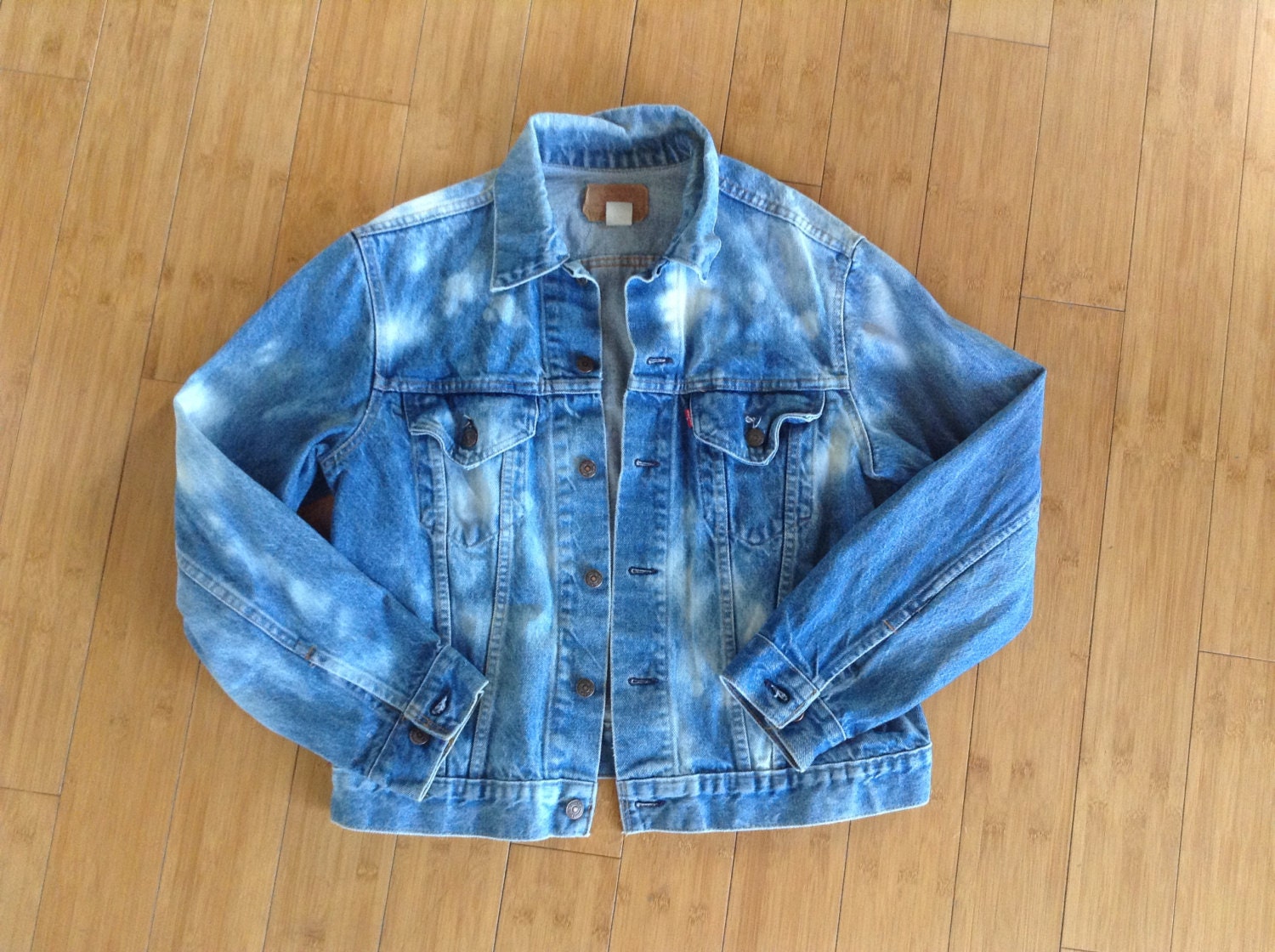 Acid washed deadstock Levi's vintage denim rocker jacket