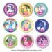 My Little Pony Cupcake Topper / My Little Pony Topper / My Little Pony Party Circle 2" / Custom PDF Printable DIY