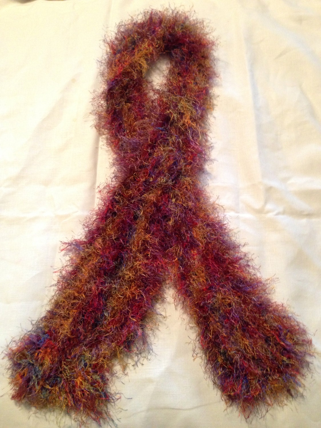 Knitted Eyelash Scarf