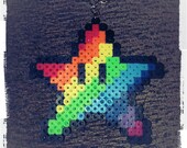 Mario Star Keychain in Rainbow Colour