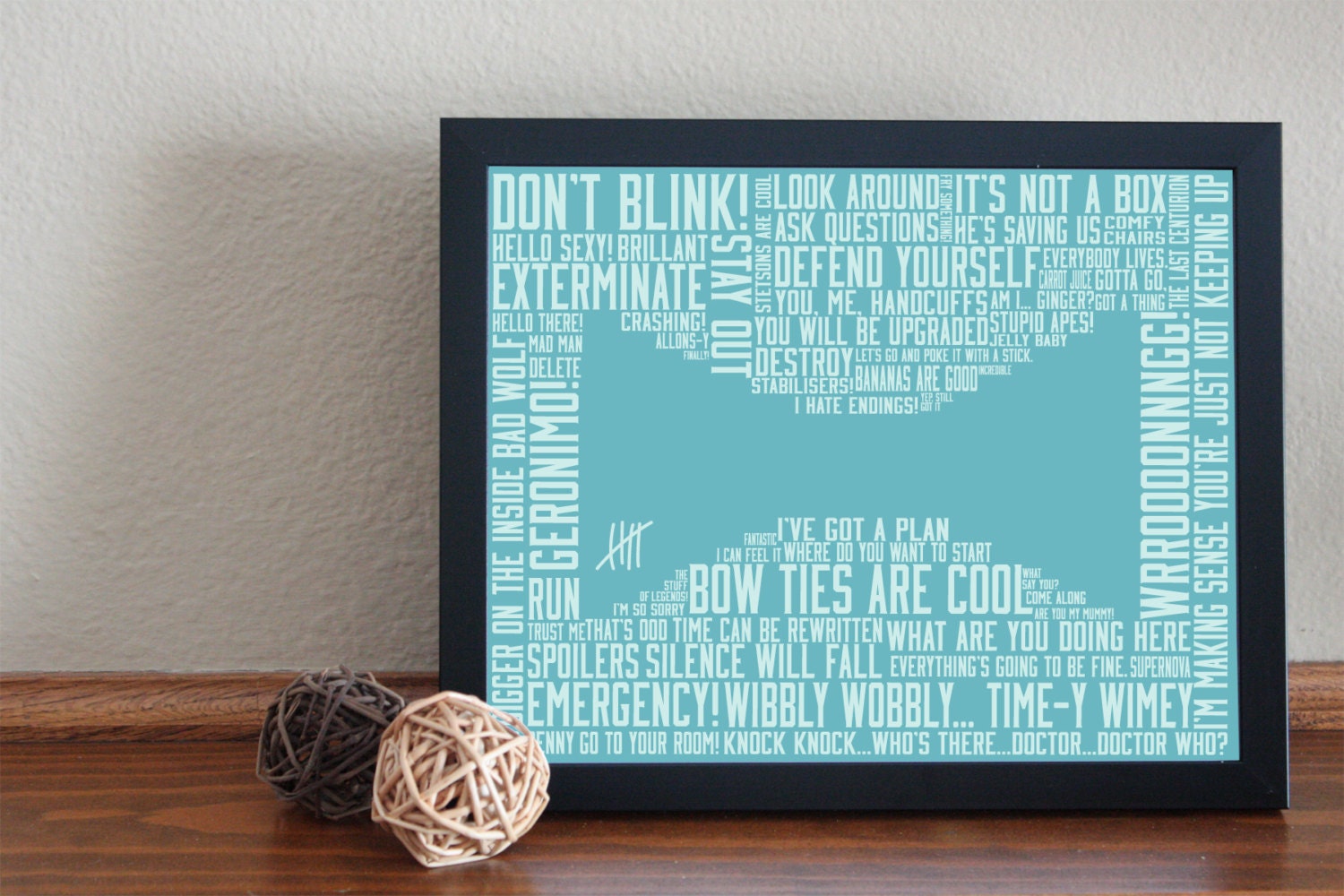 Doctor Who Inspired Quotes Wall Art - 8 x 10 DIY Printable