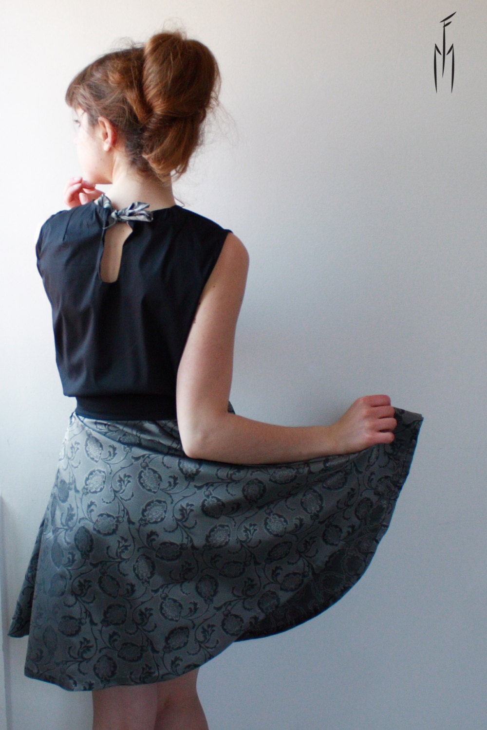 Dress "Lou", unique handmade dress 38 size (UE)
