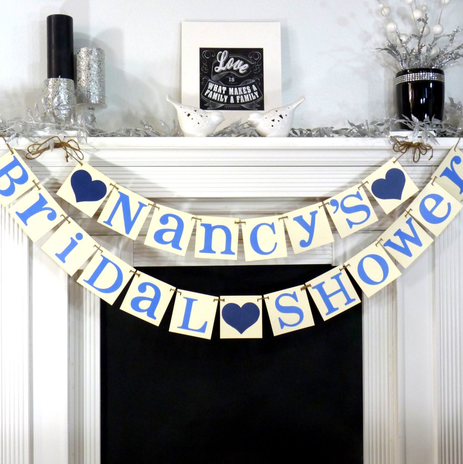 Bridal Shower Banner- Custom Name / Bride to Be Banner/ Shower Banner/ Garland/ Wedding Decor/ Bachelorette Party/ Choose Your Colors