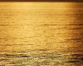 Golden Ocean, Fine Art Print, 5x7, Landscape Photography, Beach Photography, Beach House Decor