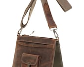 Mens/Unisex Handmade Custom Quality Leather Shoulder Day Bag Black/Brown/Camel