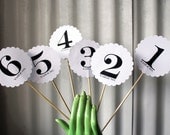 wedding table number flags  // by robincharlotte