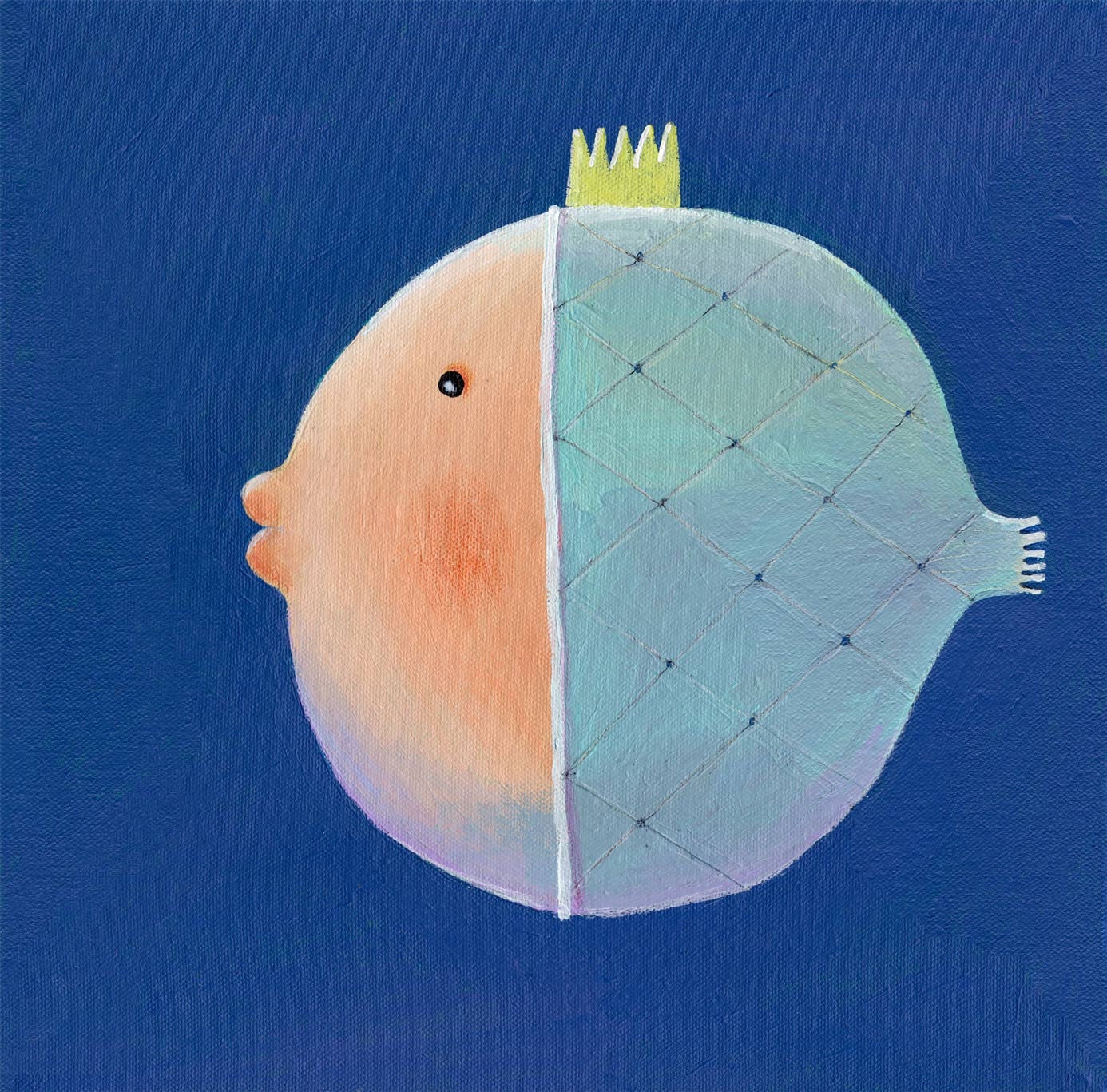 fish  original painting on canvas