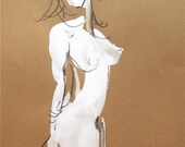 One Minute Pose XXVII.2- original painting by Gretchen Kelly