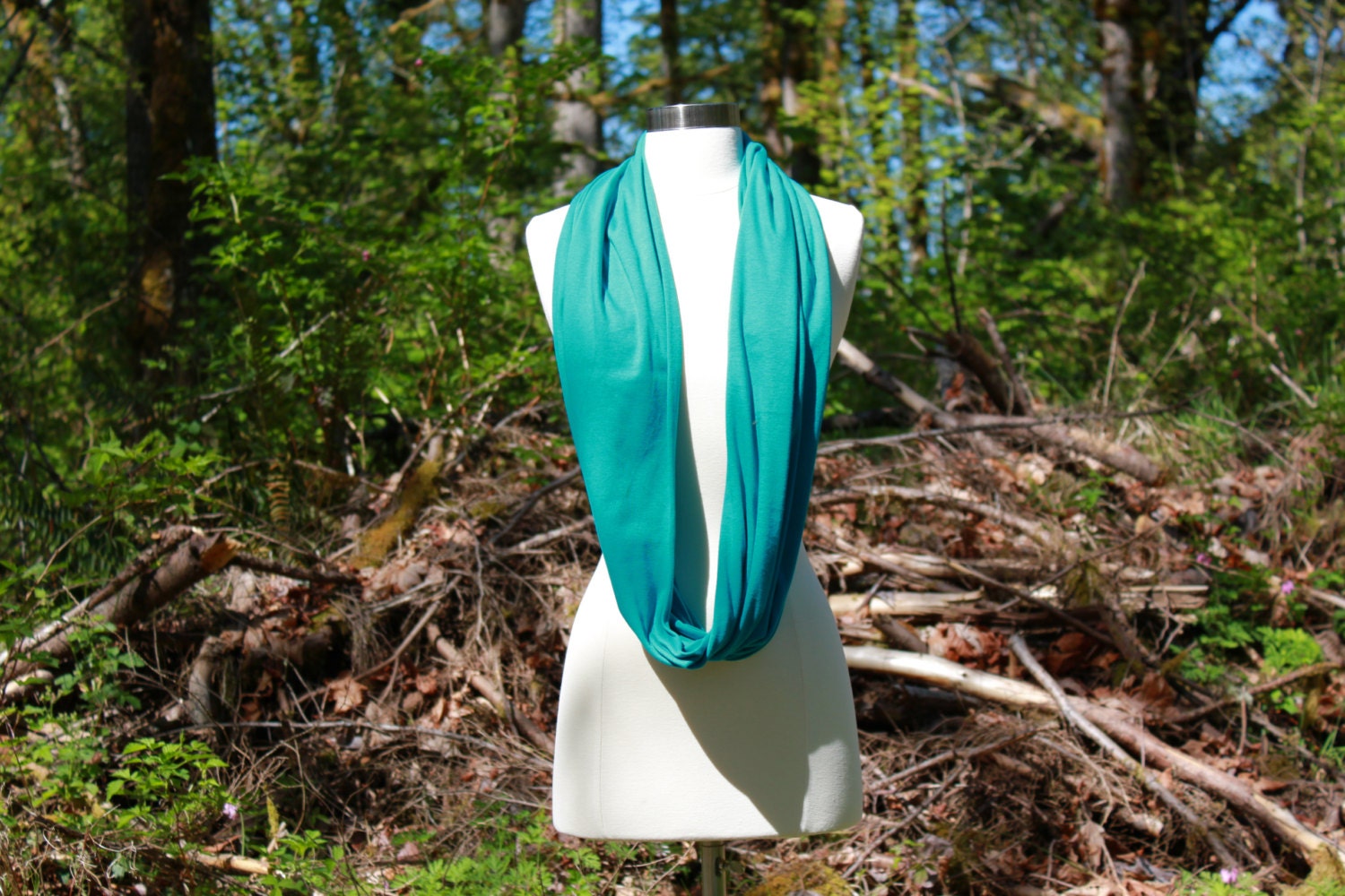 Infinity Scarf - Teal jersey