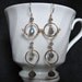 Hourglass Labradorite Earrings- Gold Filled