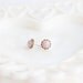 Vintage Glass Opal Studs