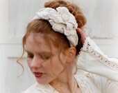 Bridal Headband Mori Girl Headdress Juliet Cap Head Piece