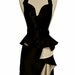 The Little Black Apron -  Black and White Peplum Apron