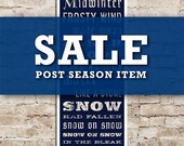 SALE. LOWEST PRICE. Clearance. Small Midwinter Holiday Bus Scroll. Christmas Print. Subway Art. 12 x 36 Canvas.