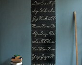 Large Alphabet Cursive Charts
