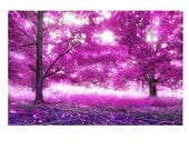 nature photography, landscape,  forest, pink, dreamy, nursery decor, easter, forest, magenta, kids, wall art, girls room 11x14