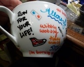 Doctor Who Completely Custom Hand Painted Mug