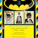 Batman Inspired Birthday Invitation (With or Without Photos)