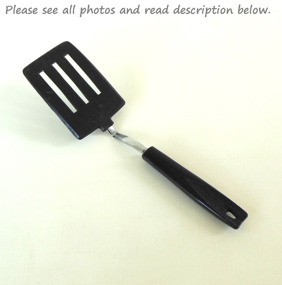 Ekco Spatula Small Black Nylon Kitchen Utensil (as-is)