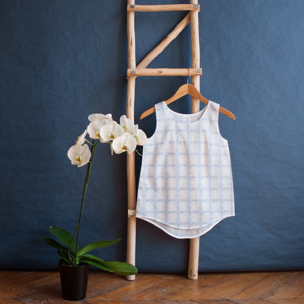 CROSS tank top (Liberty of London blouse) - made to order