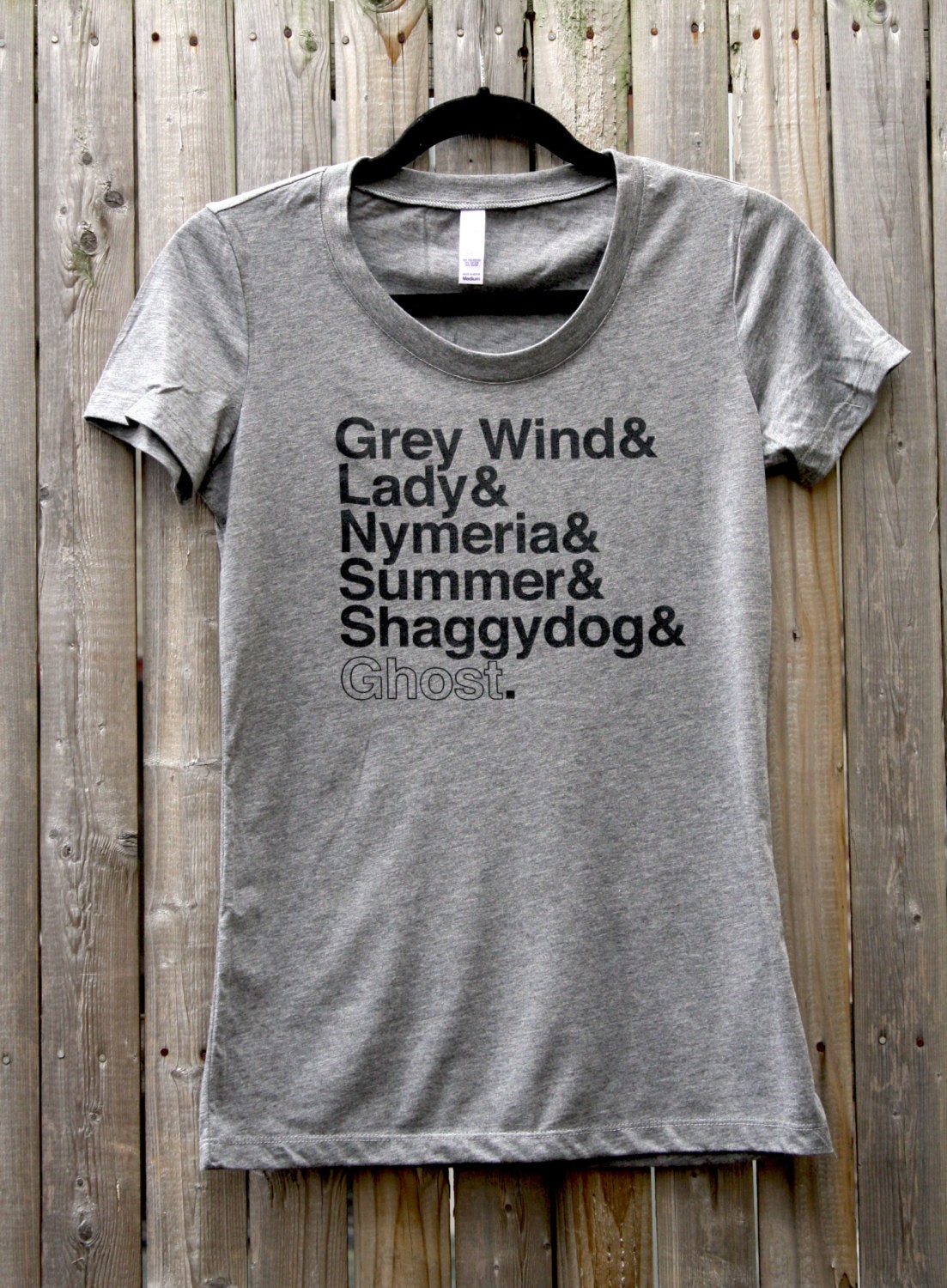 Game of Thrones Direwolves Women's Scoop Neck Tee Shirt