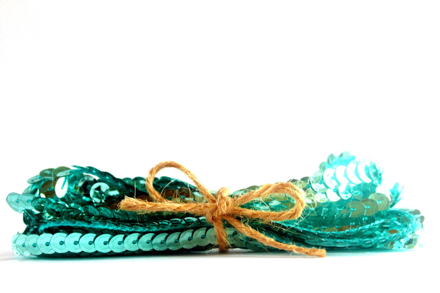 Aqua Sequin Trim (4.3yards)