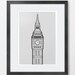 Big Ben (Elizabeth Tower, Houses of Parliament) fine art print, 11.8 x 8.2 "