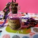Fairy Dust Mini Bottle Glass Necklace - Purple Metallic Chain Short