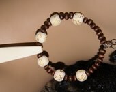 Cross Beaded Hoop Earrings
