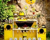 Baby Bumble Bee Birthday Party Package Personalized FULL Collection Set  - PRINTABLE DIY - PS816CB1x