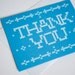 Blue Cross Stitch Thank You note cards (Set of 3)