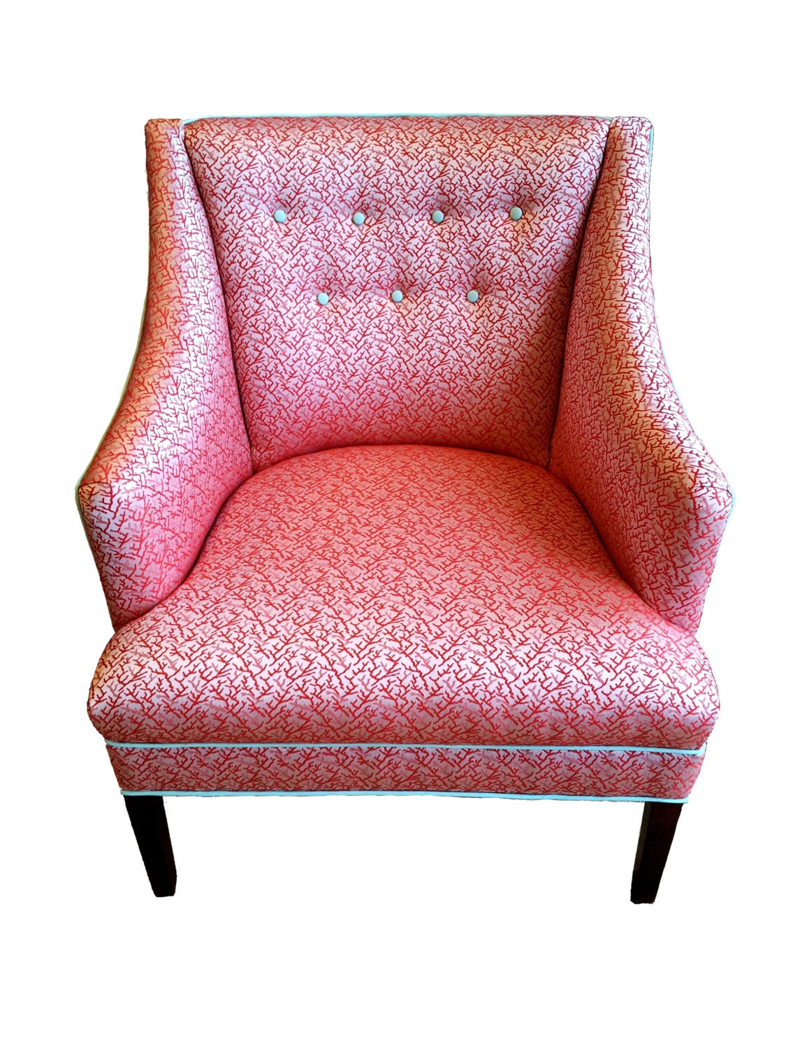 Pretty Vintage Reupholstered Parlor Chair