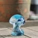 Art Glass Lampwork Mushroom Sculpture Dichroic Glass Inside by JKLD