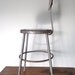 Industrial Metal Workshop Stool - Adjustable Heights