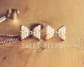 Tiny Pearl Bow Stud Ear Cuff