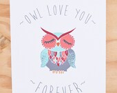 Owl Love You Forever 9x12 Print