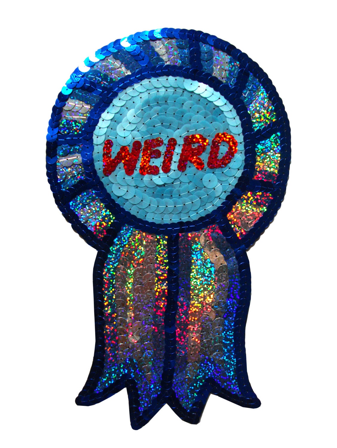 Custom Weird Rosette Iridescent Sequin Patch