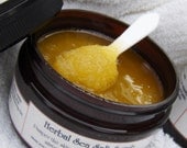 Fathers Day Gifts Sea Salt Scrub Handmade Herbal Exfoliate Dry Skin Dad Men Women Grandma Soften Body Hands & Feet 4oz Jar