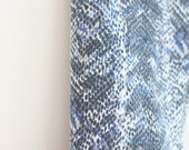 2T Ruffle Legging Upcycled Cropped OOAK  Animal Print Snake Print Grey Blue and Black with Multi Ruffles