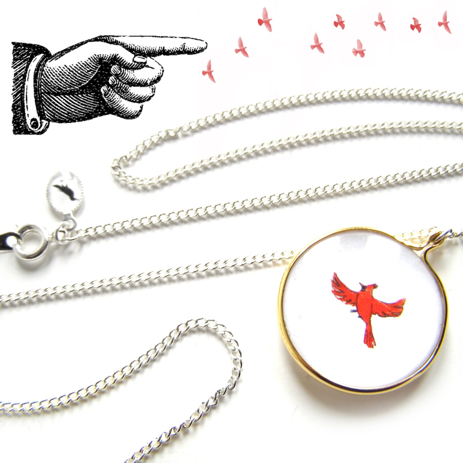 Thaumatrope illusion NECKLACE .. The Legend of Sleepy Hollow .. Limited Edition