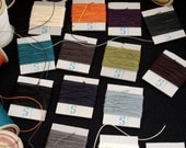 50m French Waxed Linen Thread, Up tp Ten Colors of Your Choice
