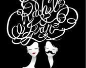 Custom made "18 x 24" calligraphy design poster --- high resolution digital file