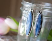 Kyanite, Sterling Silver, Dangle, Drop Earrings... The Calling Sea...