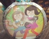 Storybook Charm 35-Charming Vintage Storybook images from kids books.  Vintage eye glass lens
