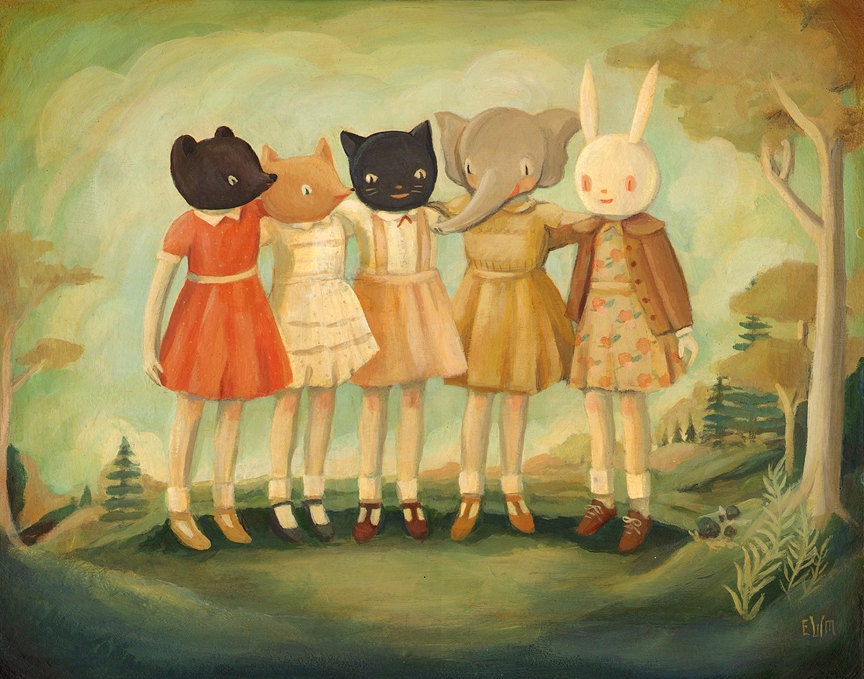 Bess, Maude, Frances, Matilda & Maryanne Print 10x8
