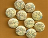 One Inch Magnet Set - Montana Map - One-of-a-kind Set